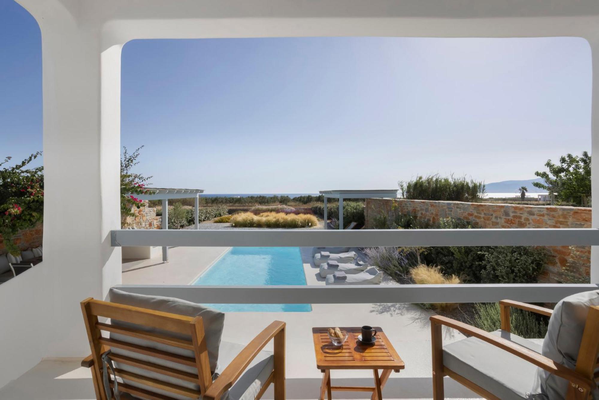 Villa Dione, Private Pool & Seaview By Naxos Dunes Kastrákion 外观 照片