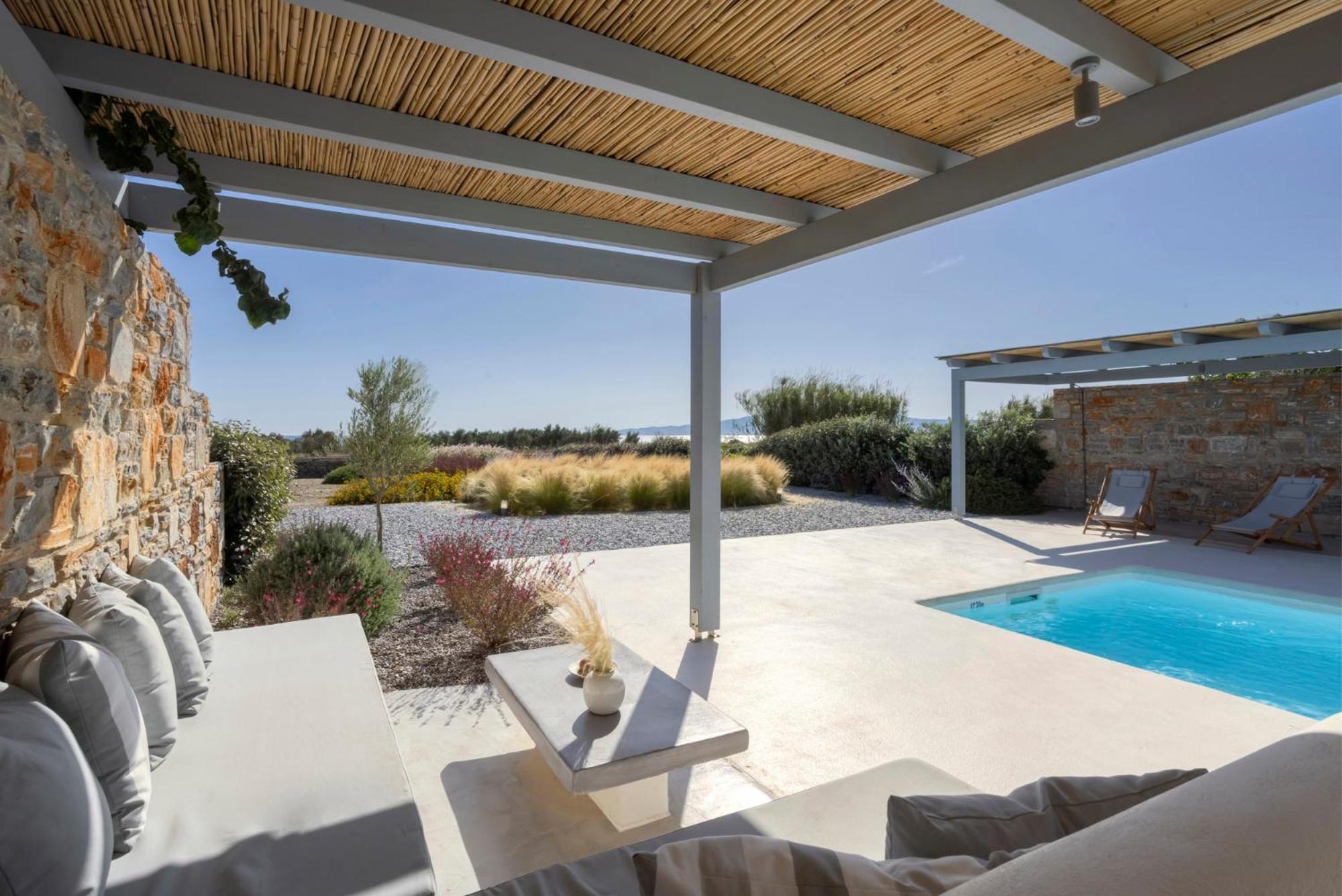 Villa Dione, Private Pool & Seaview By Naxos Dunes Kastrákion 外观 照片